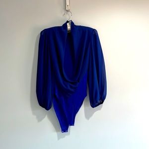 Royal Blue, Long Sleeve Leotard in a Women’s Size Medium (2-6)